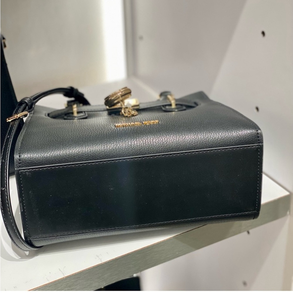 Michael Kors Hamilton Small Satchel Crossbody Bag Black - Picture 7 of 8